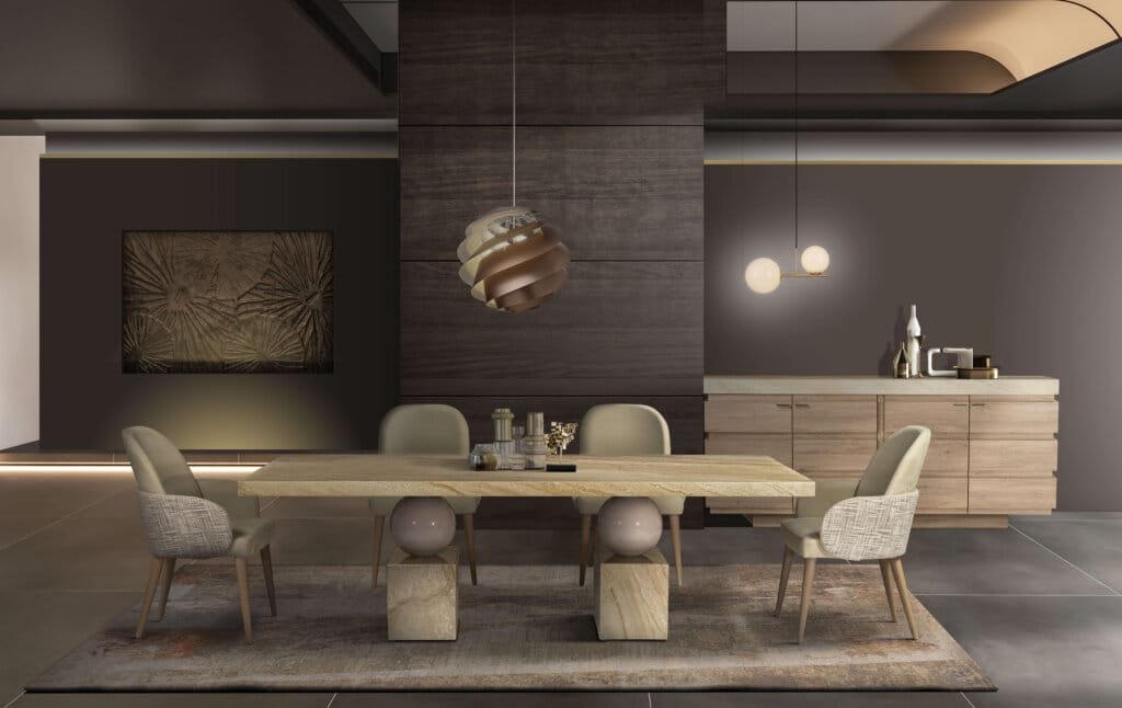 Masa de dining Globe